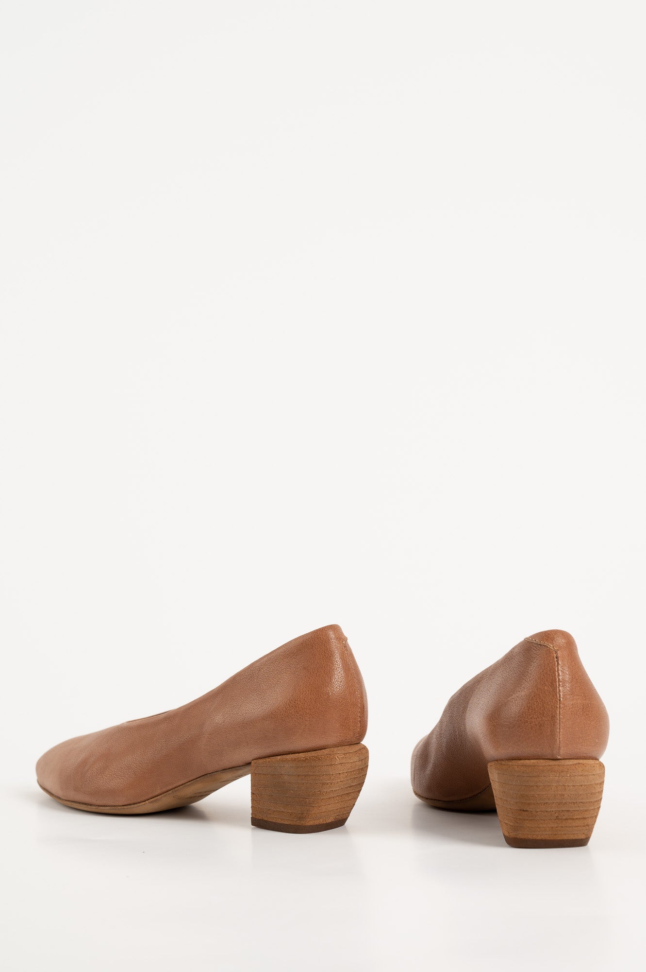 Pump Sally | Brown Buffalo Leather