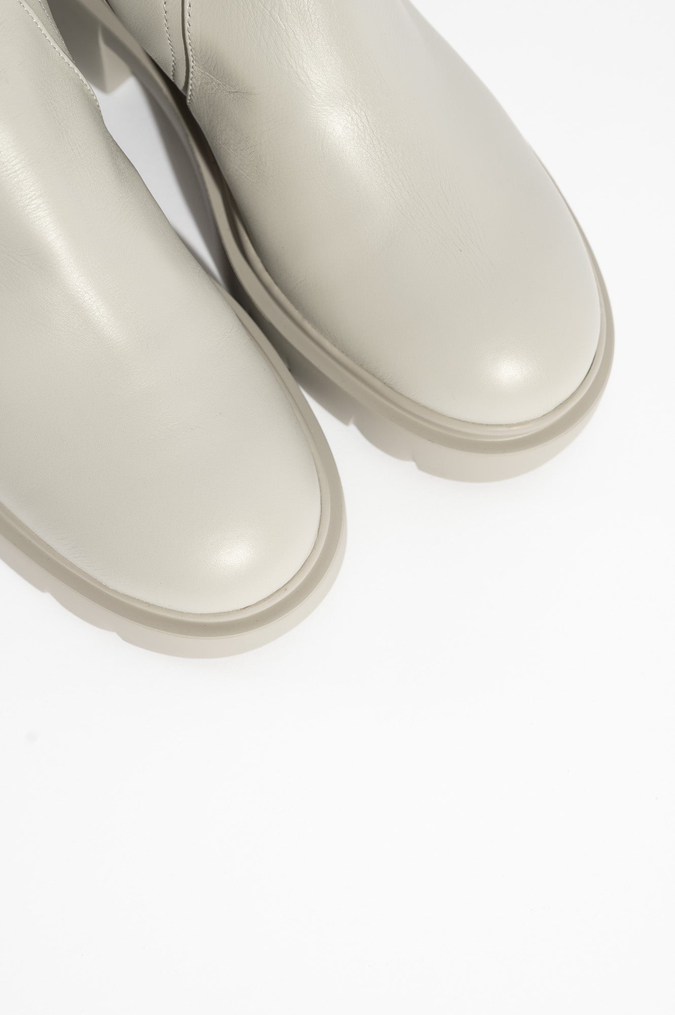 Boot Esmeralda | Light Grey Leather