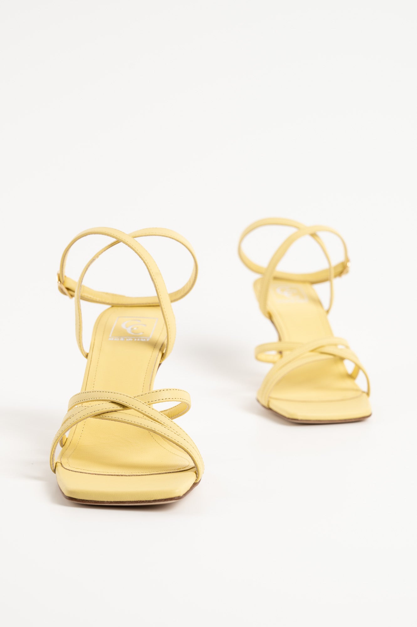 Sandal Bea | Yellow Nappa Leather
