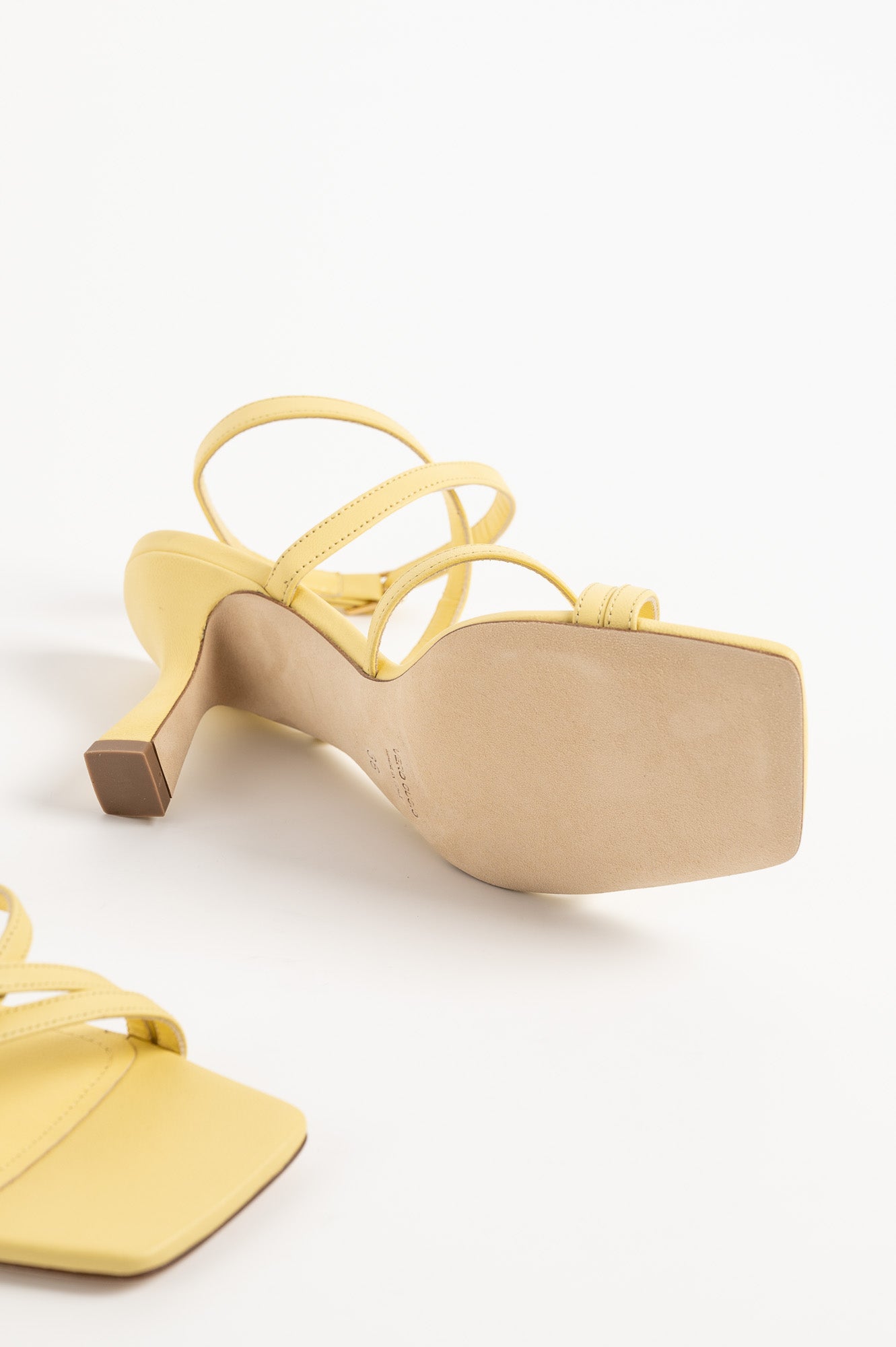 Sandal Bea | Yellow Nappa Leather