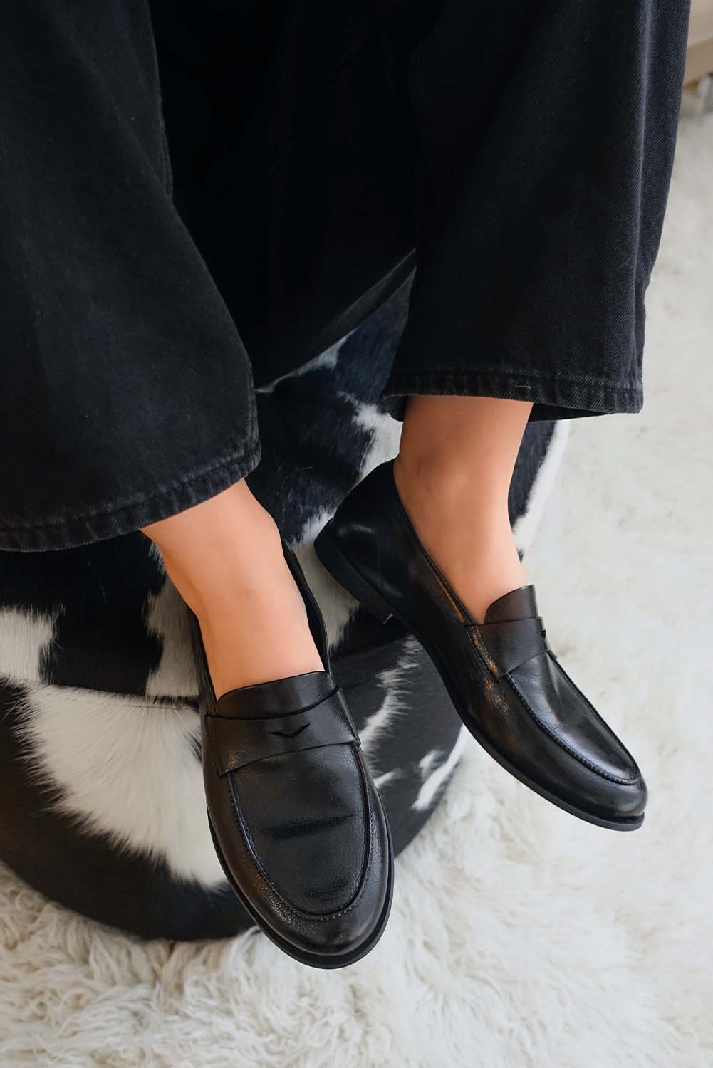 Penny Loafer Abidal | Black Calf Leather