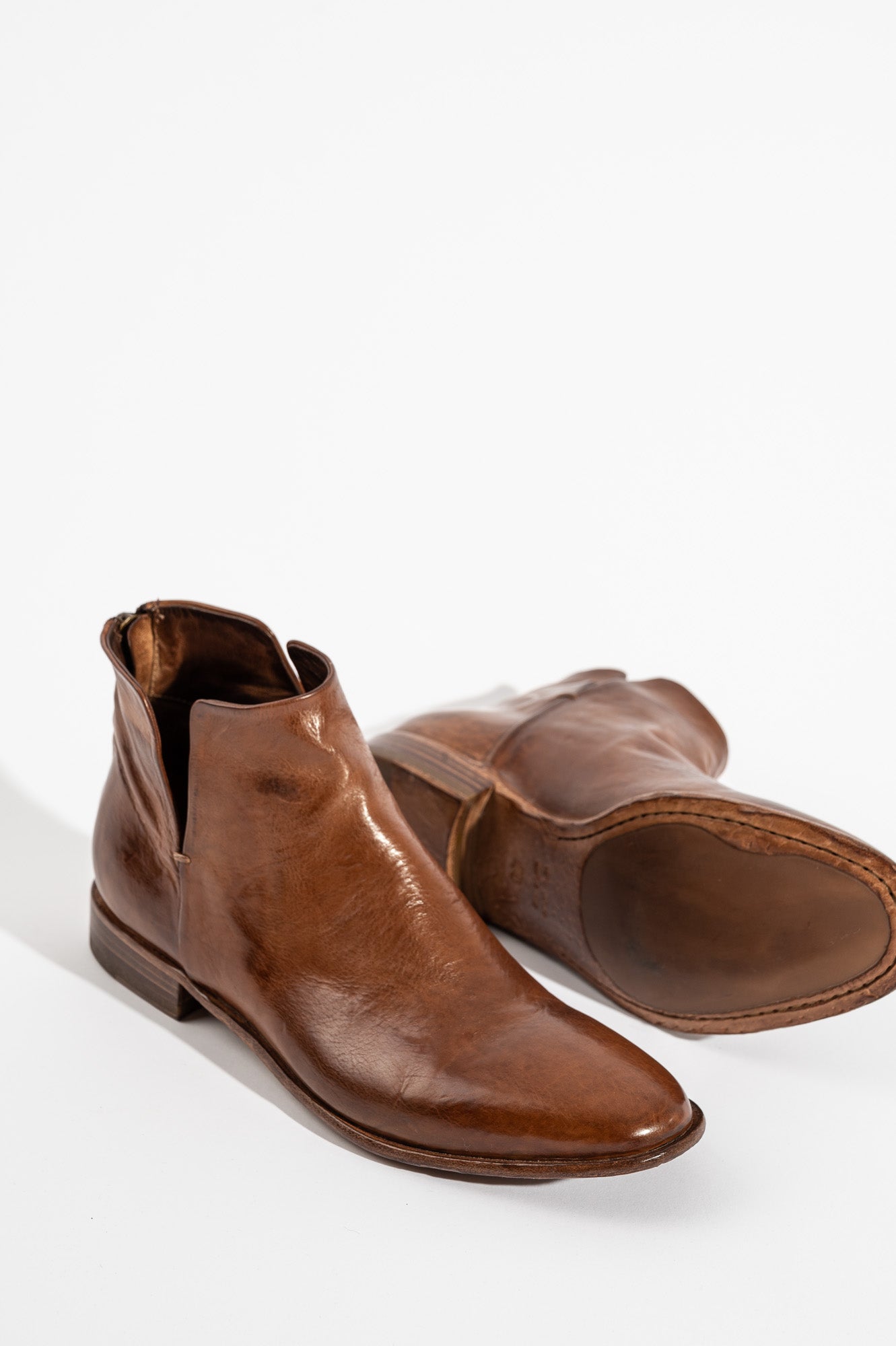 Zippe Boot Sensa | Cognac Calf Leather