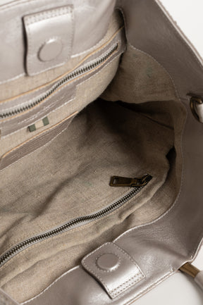Tote Bag Class 035 | Silver Leather