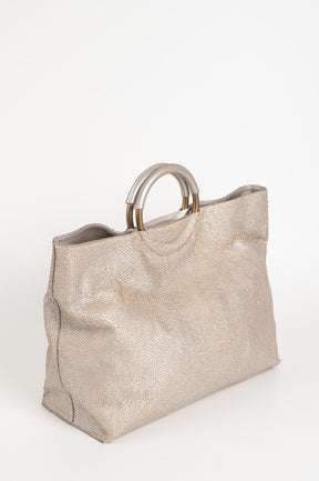 Tote Bag Class 035 | Silver Leather