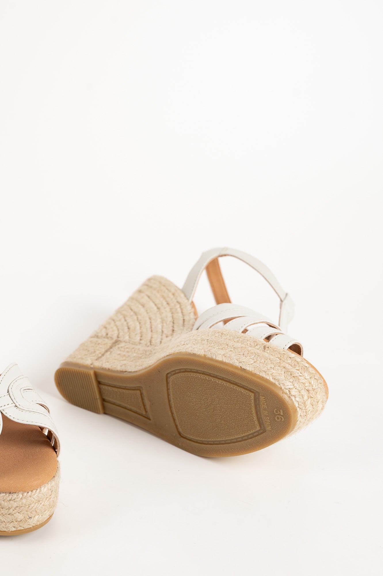 Espadrille Wedge Blanes | Off-White Nappa Leather