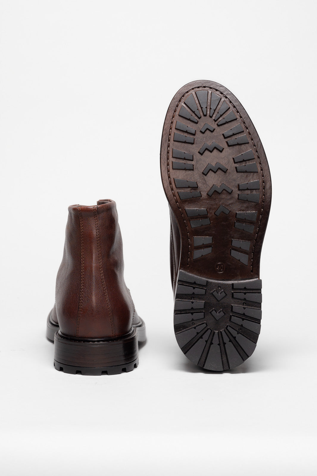 Men's Lace-Up Boot Gustavo | Maple Brown Buffalo Leather