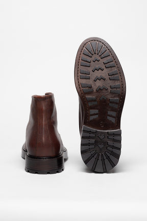 Men's Lace-Up Boot Gustavo | Maple Brown Buffalo Leather