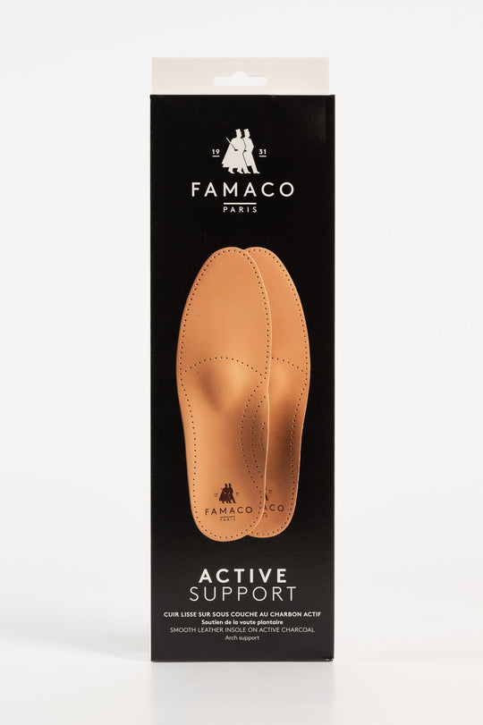 Ergonomic Leather Sole Active Support | Natural Leather