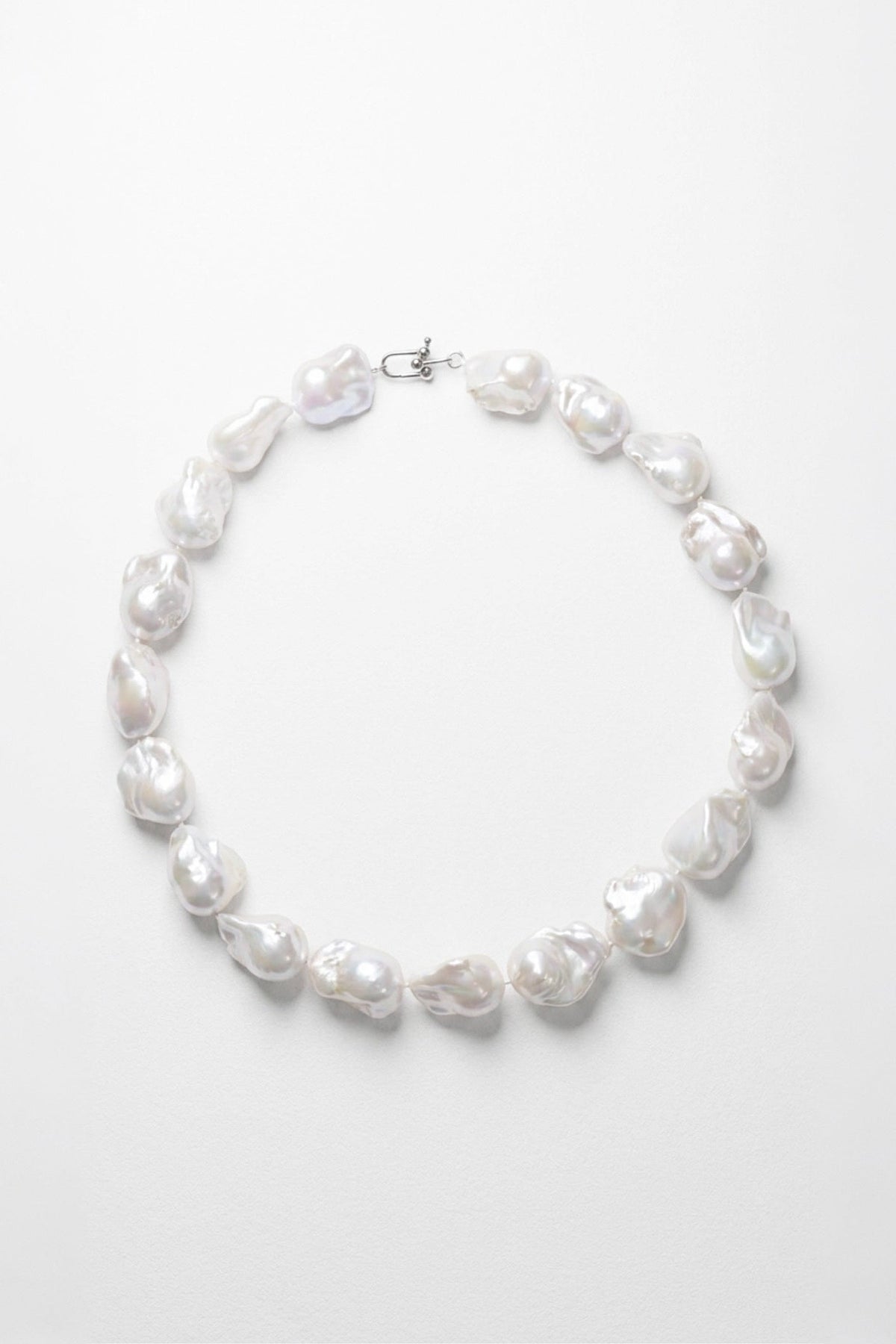 Baroque Pearl Necklace | Sterling Silver