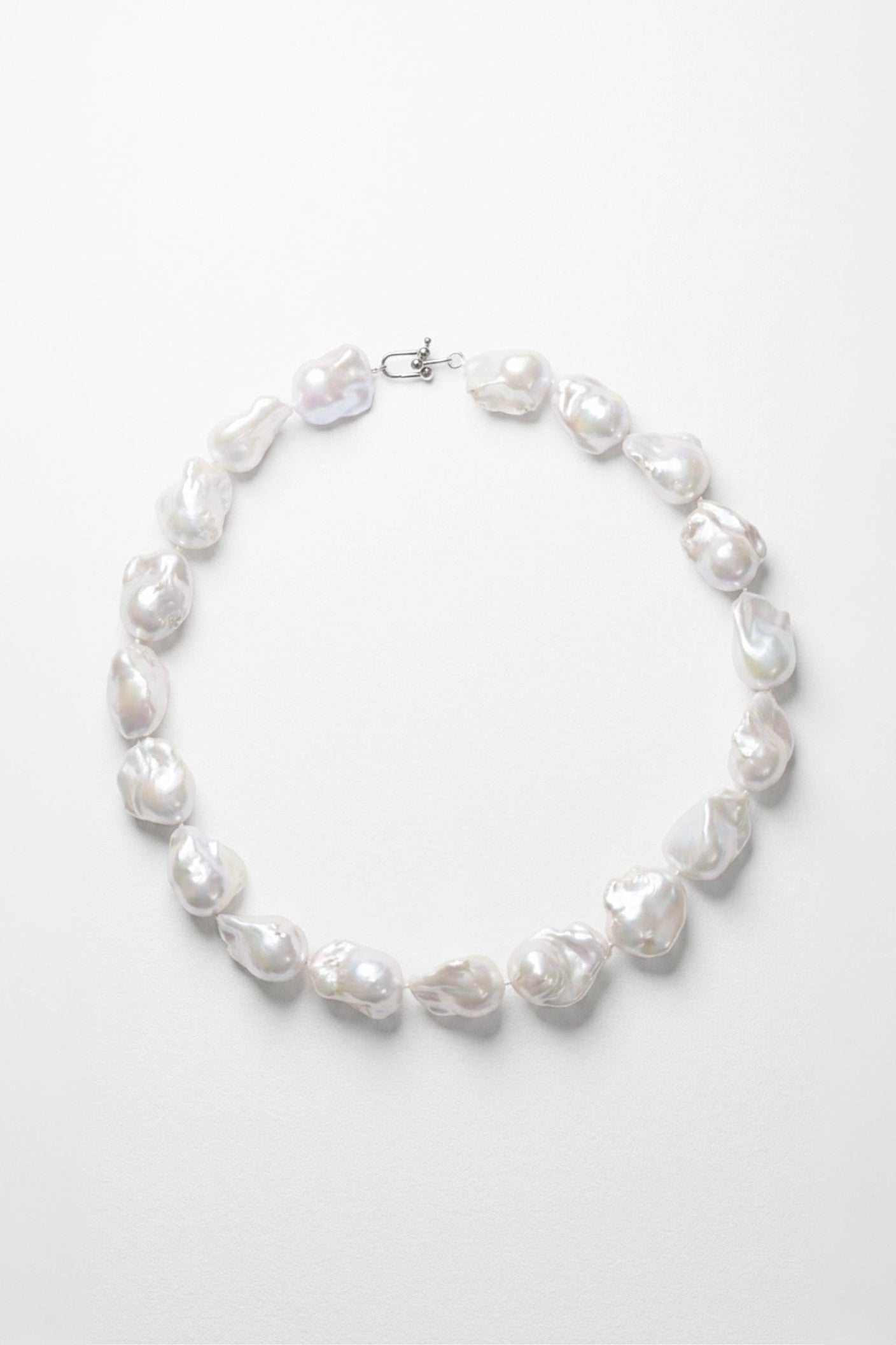 Baroque Pearl Necklace | Sterling Silver