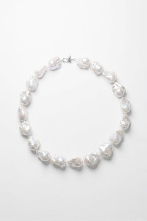 Baroque Pearl Necklace | Sterling Silver