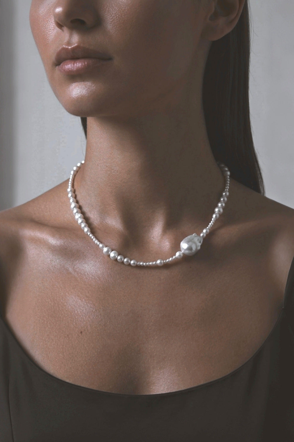 Tide Pearl Necklace | Sterling Silver
