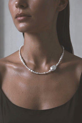 Tide Pearl Necklace | Sterling Silver