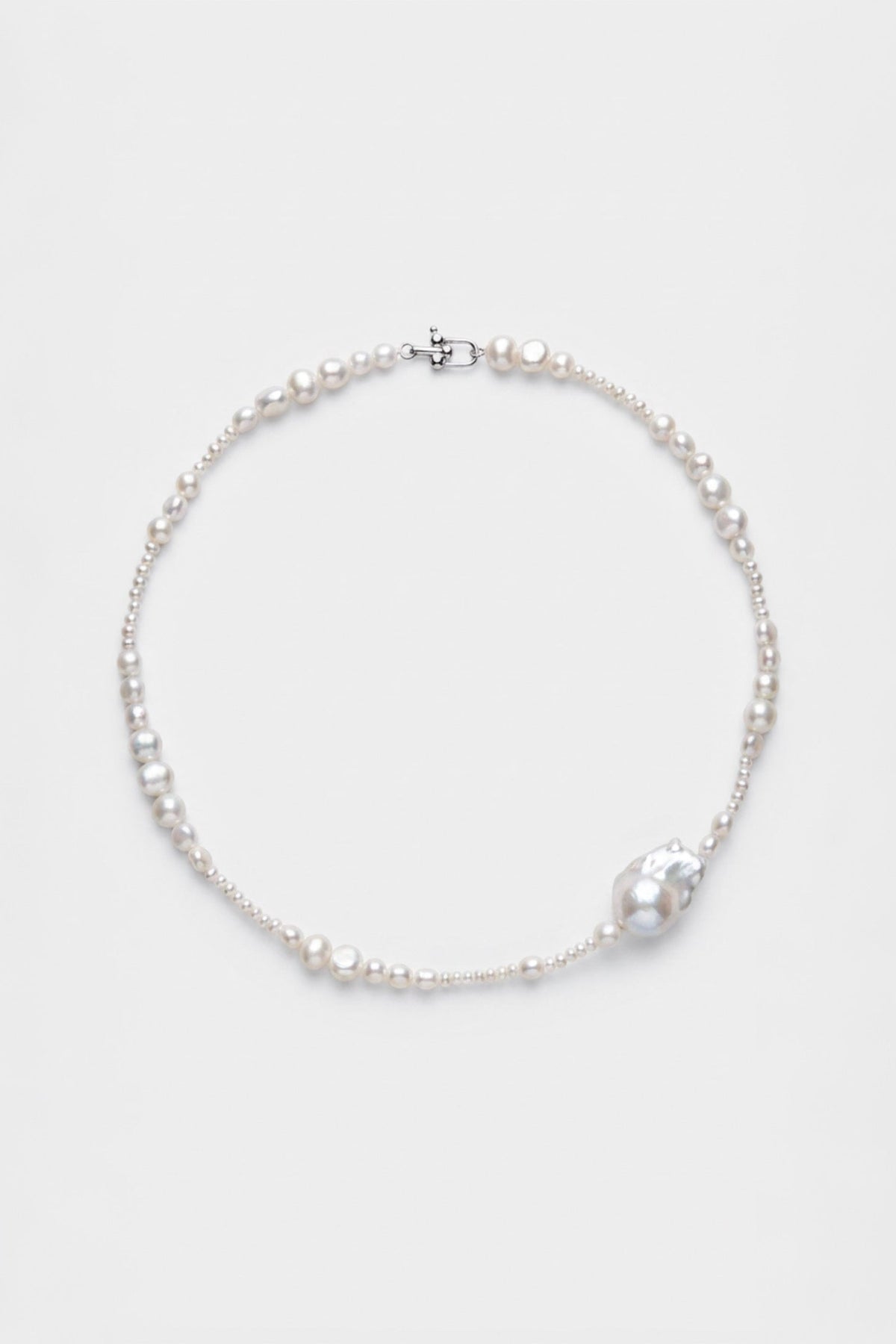 Tide Pearl Necklace | Sterling Silver