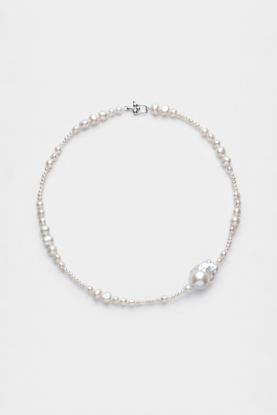 Tide Pearl Necklace | Sterling Silver