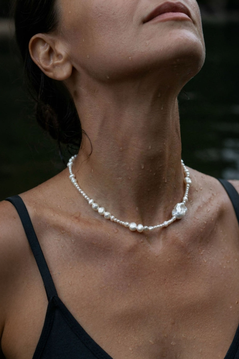 Tide Pearl Necklace | Sterling Silver