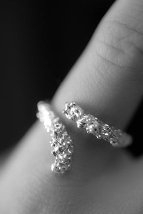 Crystalline Coil Ring | Sterling Silver
