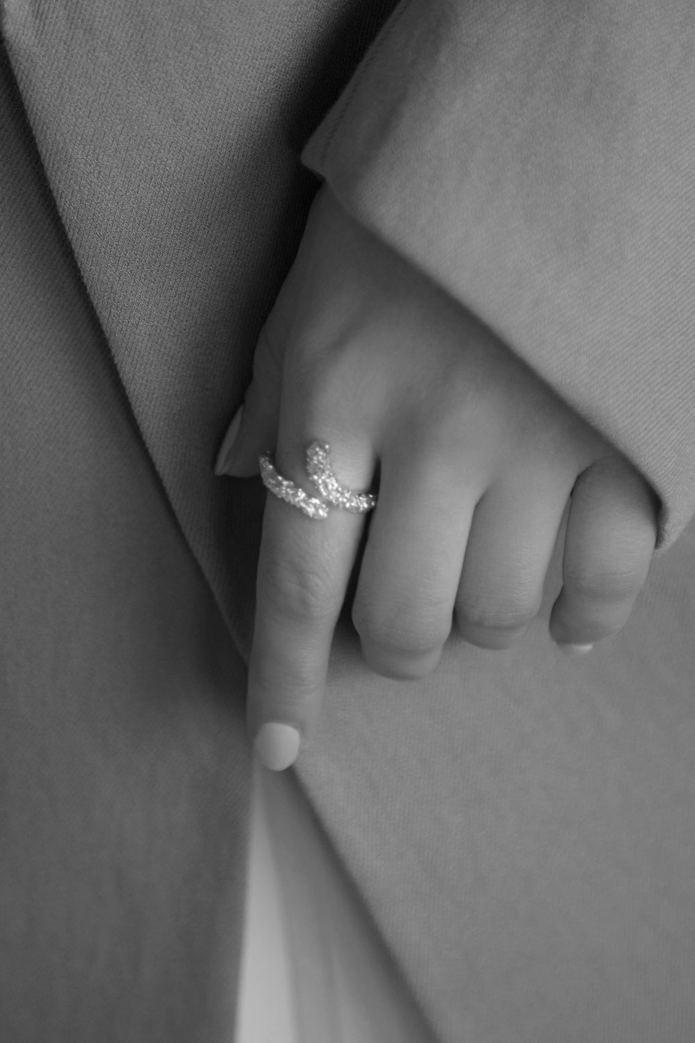 Crystalline Coil Ring | Sterling Silver