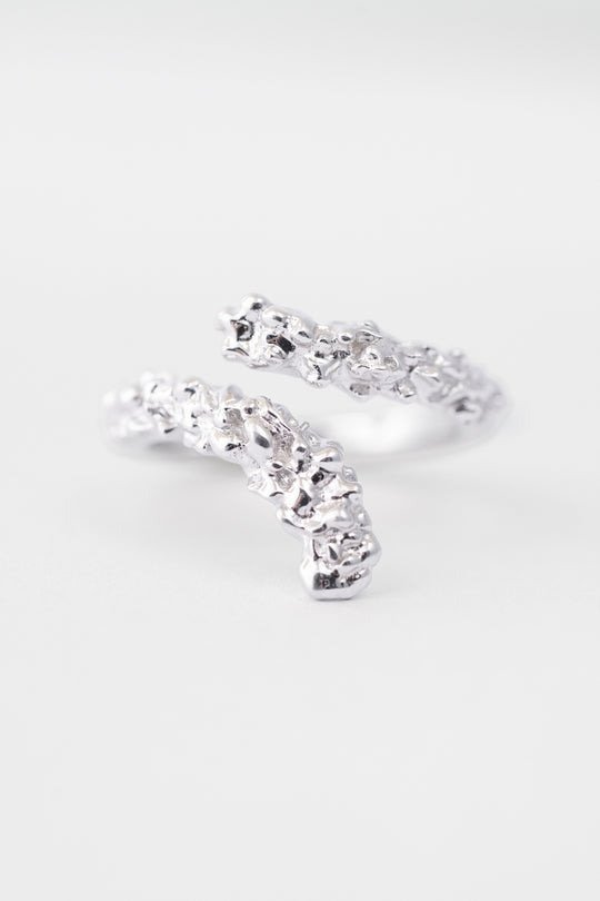 Crystalline Coil Ring | Sterling Silver