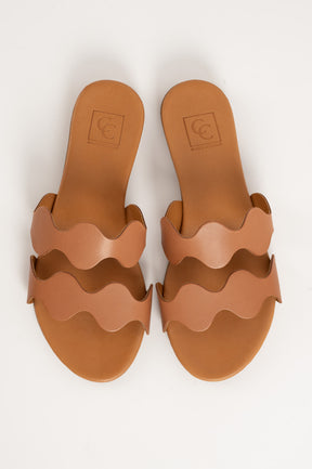 Wave 236 Sandal | Cognac Leather