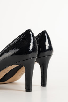 Pump Elle 015 | Mörkblått Lackat Skinn