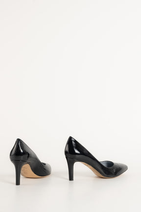 Pump Elle 015 | Mörkblått Lackat Skinn