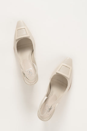 Slingback Pump Elsa 031 | Off-White Skinn