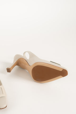 Slingback Pump Elsa 031 | Off-White Skinn