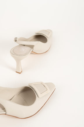 Slingback Pump Elsa 031 | Off-White Skinn