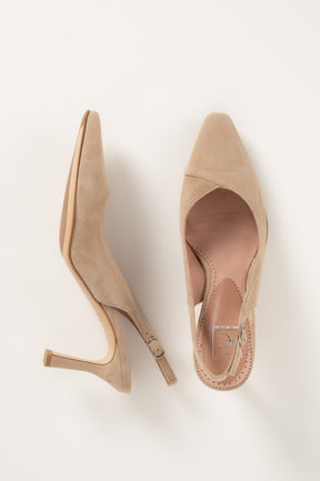 Slingback Pump Lilly 033 | Beige Mocka