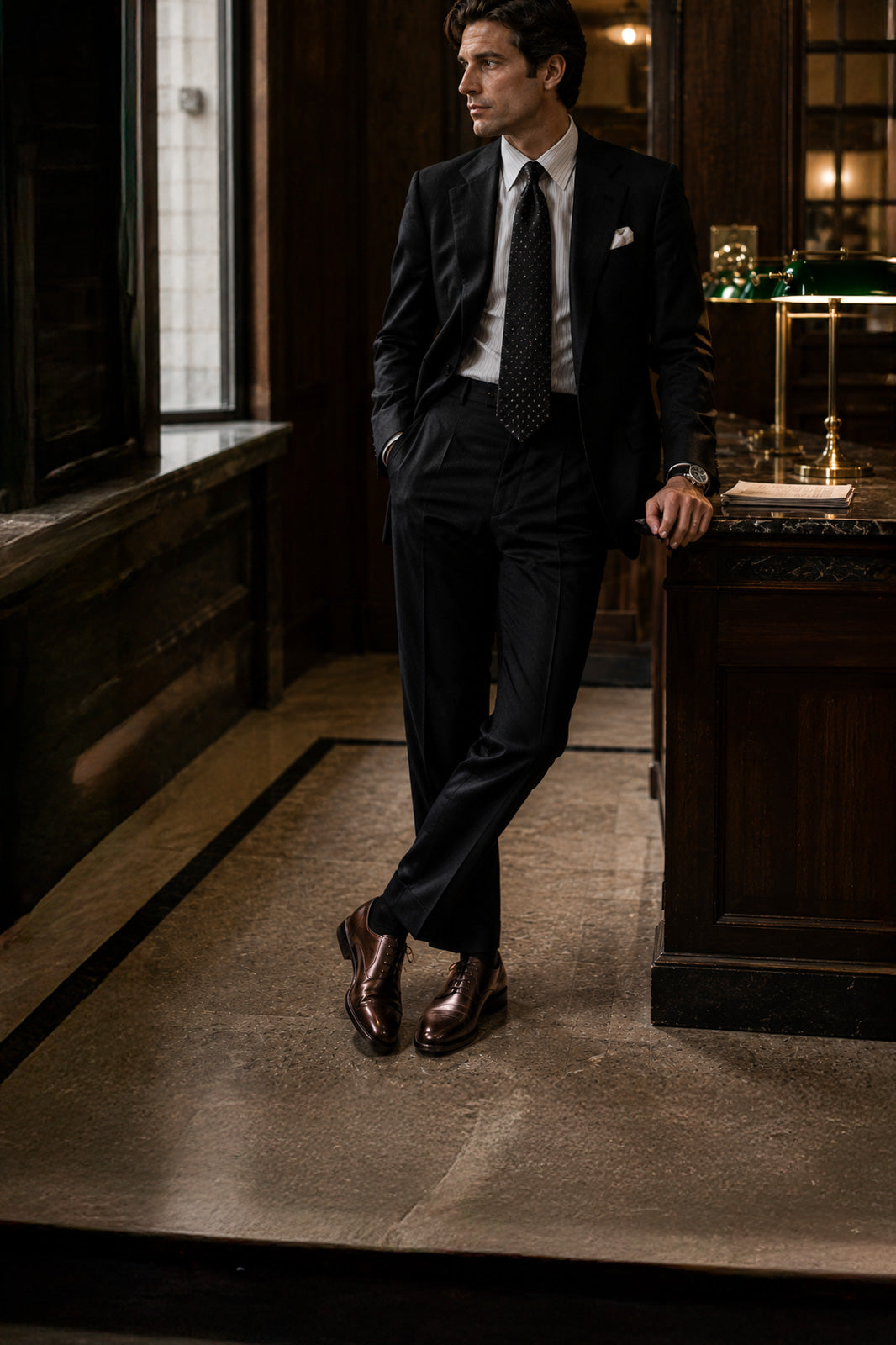 Men's Oxford Luxit | Dark Brown Calf Leather