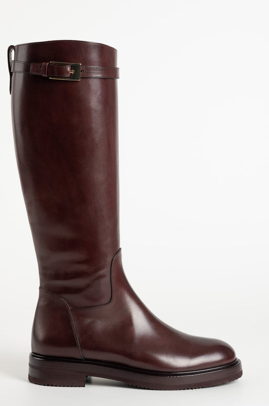 Riding Boot Mathilda | Burgundy Calf Leather