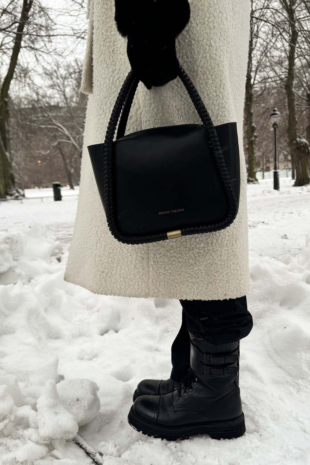 Shearling Boot Gilda 441 | Black Leather