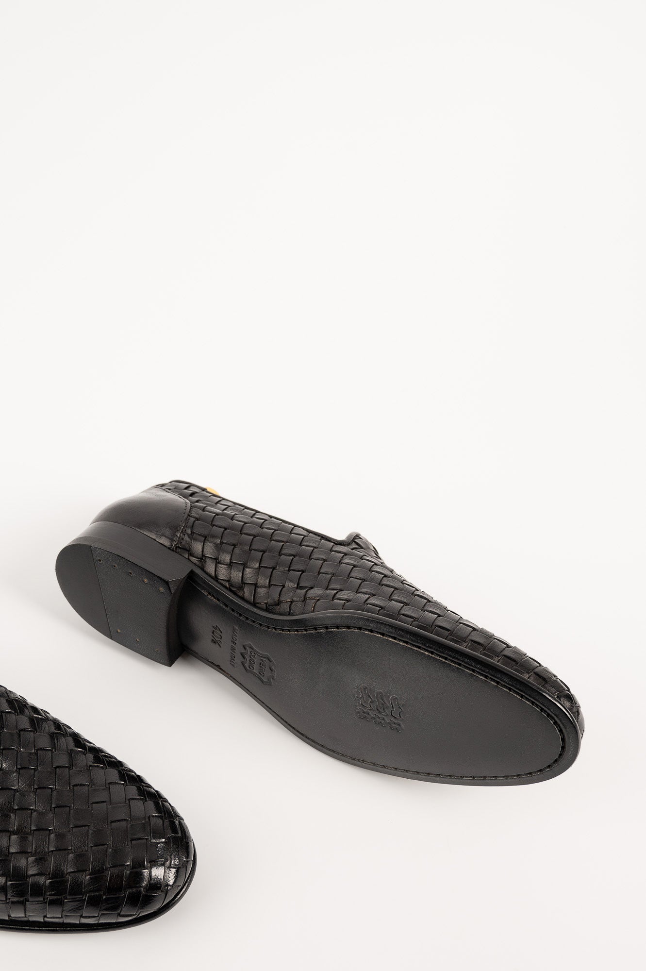 Flätad Loafer 900 | Svart Skinn