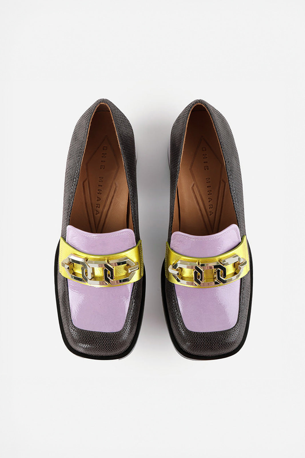 Heeled Loafer Boal | Patterned Leather