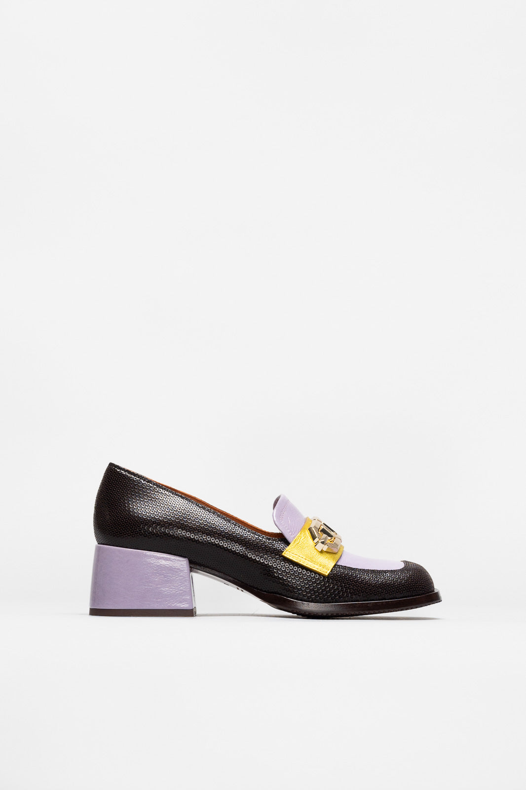 Heeled Loafer Boal | Patterned Leather
