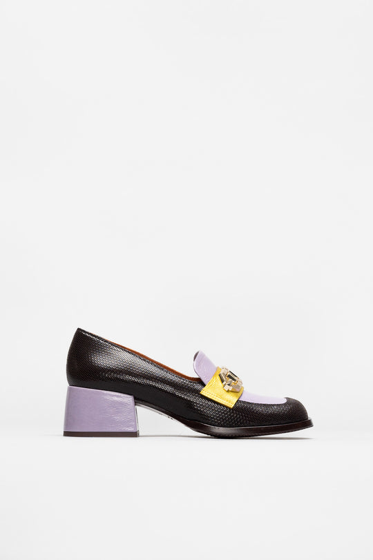 Heeled Loafer Boal | Patterned Leather