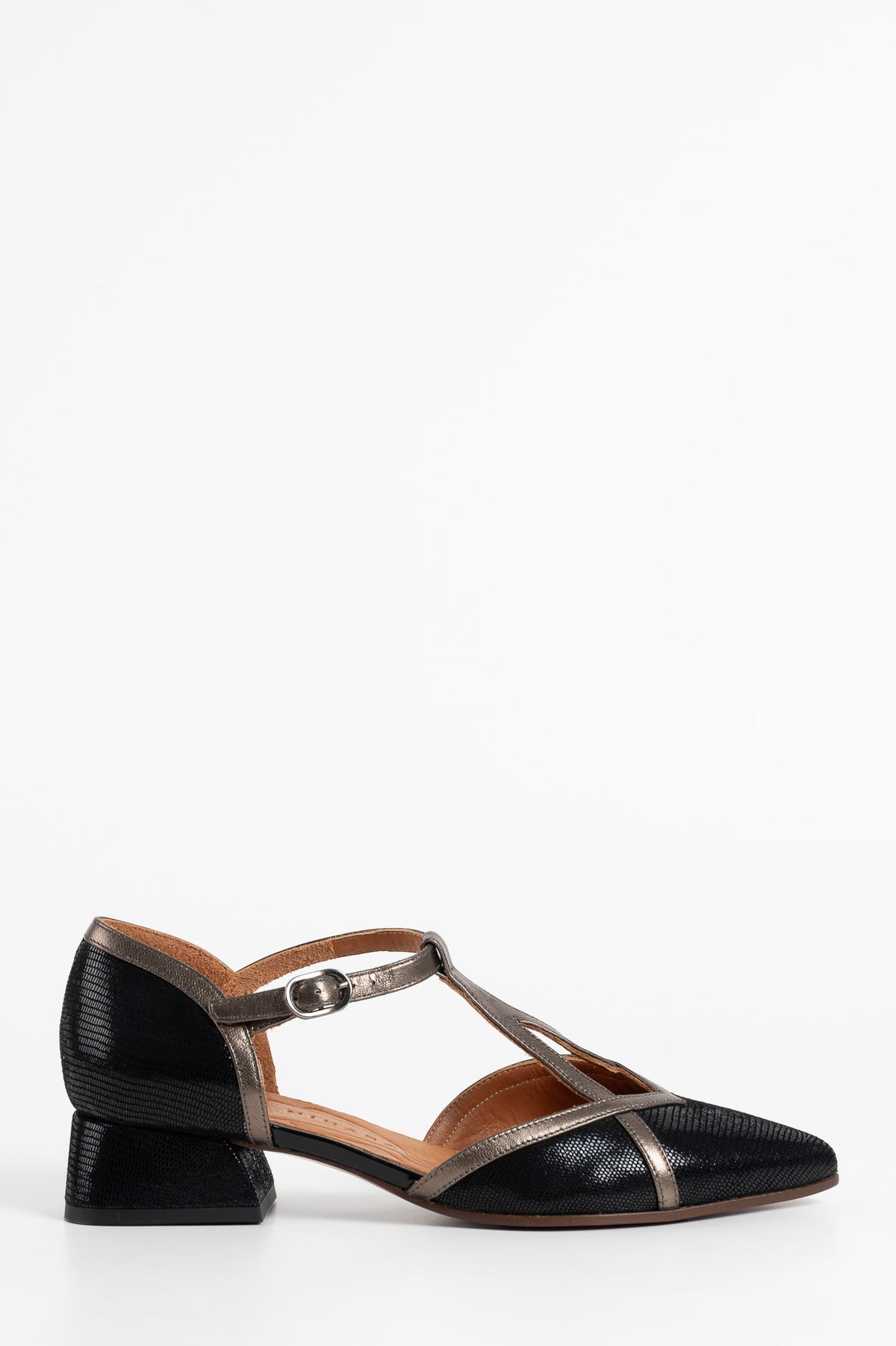 Pump Hidrow 047 | Black Patent Suede