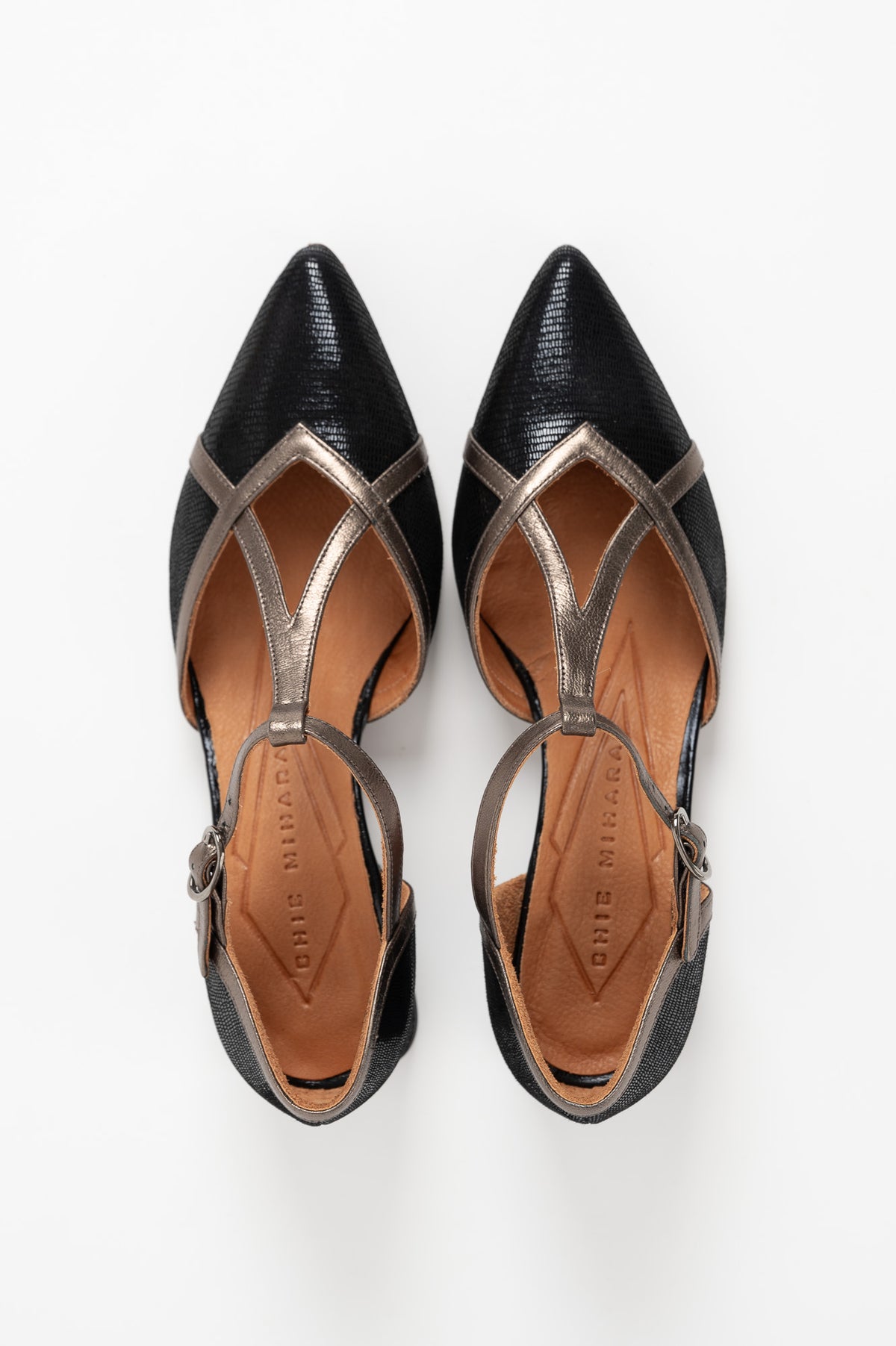 Pump Hidrow 047 | Black Patent Suede