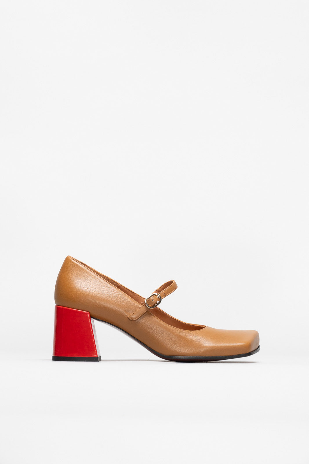 Mary Jane Pump Ustakio | Caramel Brown Calf Leather