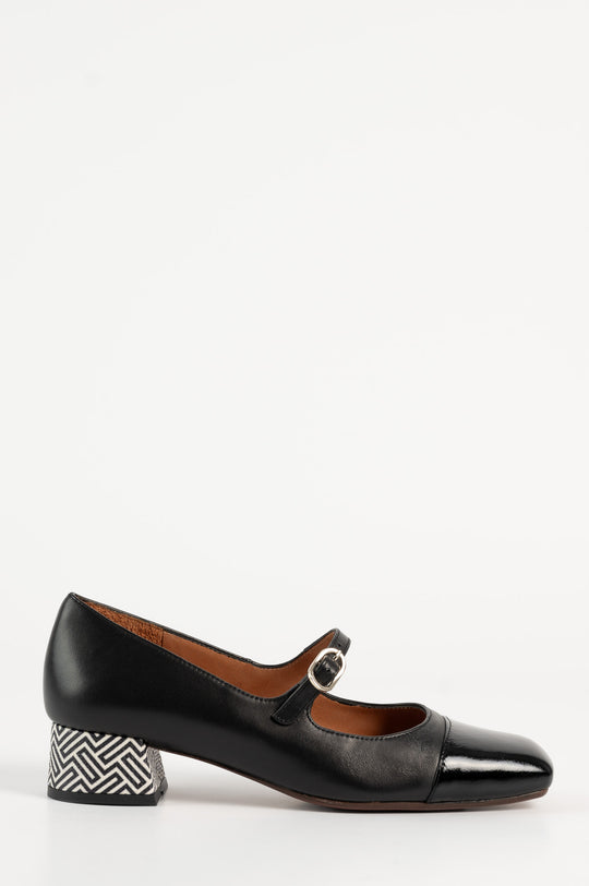 Mary Jane Pump Regia | Black Nappa Leather