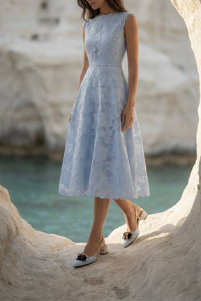 Slingback Pump Hezel | Sky Blue Calf Leather