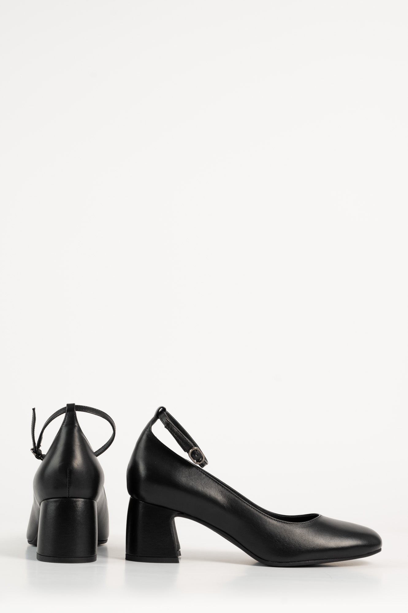 Strap Pump Phoebe 001 | Svart Skinn