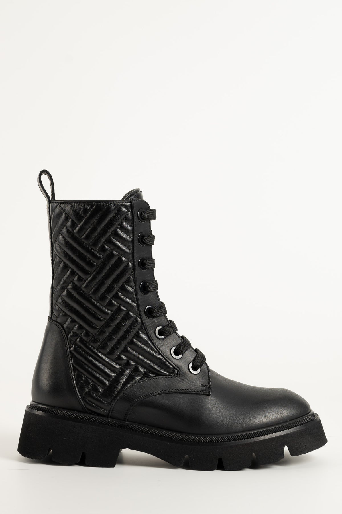 Lace-up Boot Eclipse 047 | Svart Skinn