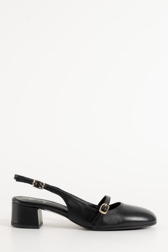 Slingback Pump Blenda 117 | Black Nappa Leather