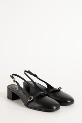 Slingback Pump Blenda 117 | Black Leather