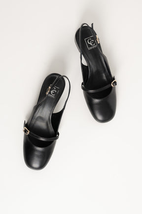 Slingback Pump Blenda 117 | Black Leather