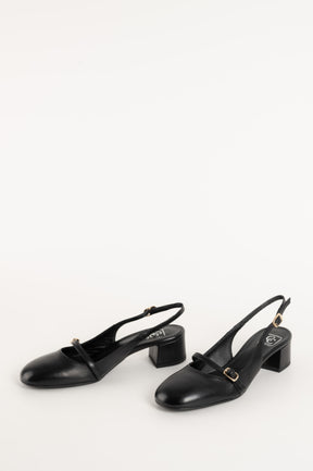 Slingback Pump Blenda 117 | Black Leather