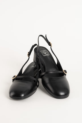 Slingback Pump Blenda 117 | Black Leather