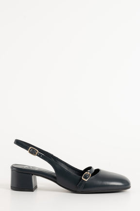 Slingback Pump Blenda 117 | Dark Blue Leather